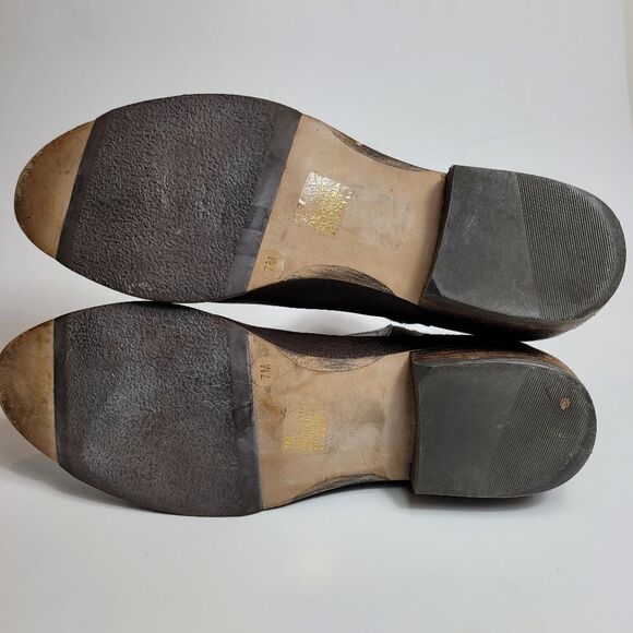 Arturo Chiang Averly  Brown Leather Chelsea Boot  Slip On Ankle Size Size 7 - Picture 6 of 8